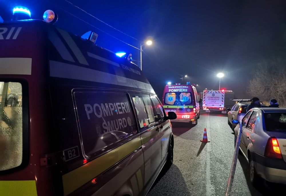 Impact violent între un microbuz și o autoutilitară: O persoană a murit