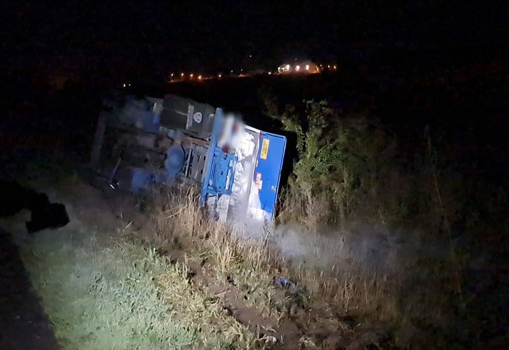 Constanța. Cisternă încărcată cu GPL răsturnată. Autoritățile în alertă (VIDEO)