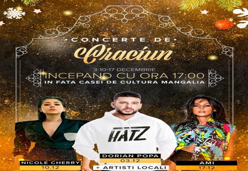 Luna cadourilor aduce Târgul de Crăciun și artiști de top la Mangalia 