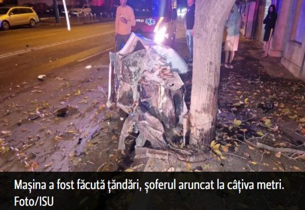 Accident TERIBIL în Constanța. Un tânăr de 21 de ani a murit după ce s-a răsturnat cu mașina