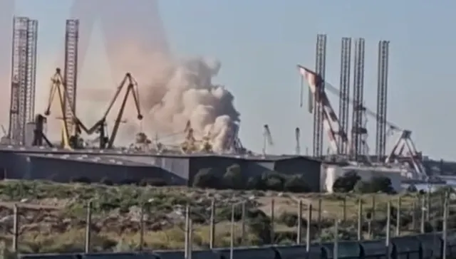Incendiu puternic în portul Agigea. A fost emis mesaj Ro-Alert