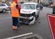 Ambulanță privată implicată în accident
