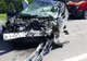 FOTO VIDEO| Două mașini s-au făcut praf la Valu lui Traian