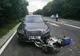FOTO VIDEO| Motociclist spulberat de o mașină. Intervine elicopterul SMURD