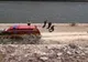 FOTO| Mașină căzută în Canalul Dunăre-Marea Neagră