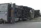 TIR răsturnat pe șoselele din Constanța. O persoana încarcerată