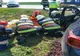 FOTO Accident pe DN2A. O persoană rănită şi trei maşini distruse 