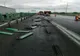 FOTO Autoutilitară militară implicată într-un accident pe A2