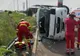  Microbuz răsturnat pe Autostrada Soarelui