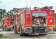 Incendiu puternic la un bloc în construcție din Constanța