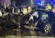 Ce a rămas dintr-un BMW care a zburat, la propriu, în acoperișul unei case. Accident cumplit, în jud. Alba - VIDEO