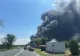 Incendiu violent pe DN2A, după impactul dintre o autocisternă cu benzină și un buldoexcavator - VIDEO