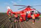FOTO  Ialomița Căruță spulberată de o mașină. Persoană inconștientă preluată de elicopter